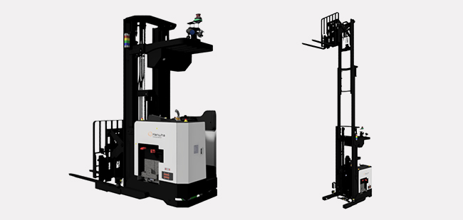 High-mast Reach Forklift Type AGV 이미지